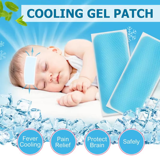 2/10/20Pcs Baby Cooling Patches for Fever Discomfort & Pain Relief, Kids Adults Cooling Relief Fever Reducer Sticker for Summer