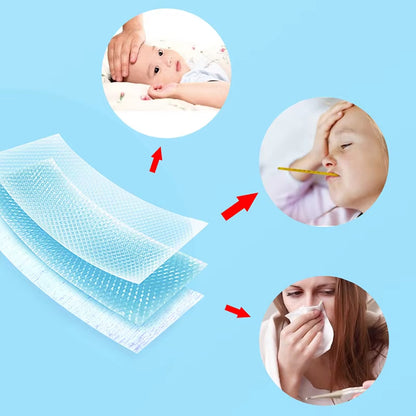 2/10/20Pcs Baby Cooling Patches for Fever Discomfort & Pain Relief, Kids Adults Cooling Relief Fever Reducer Sticker for Summer